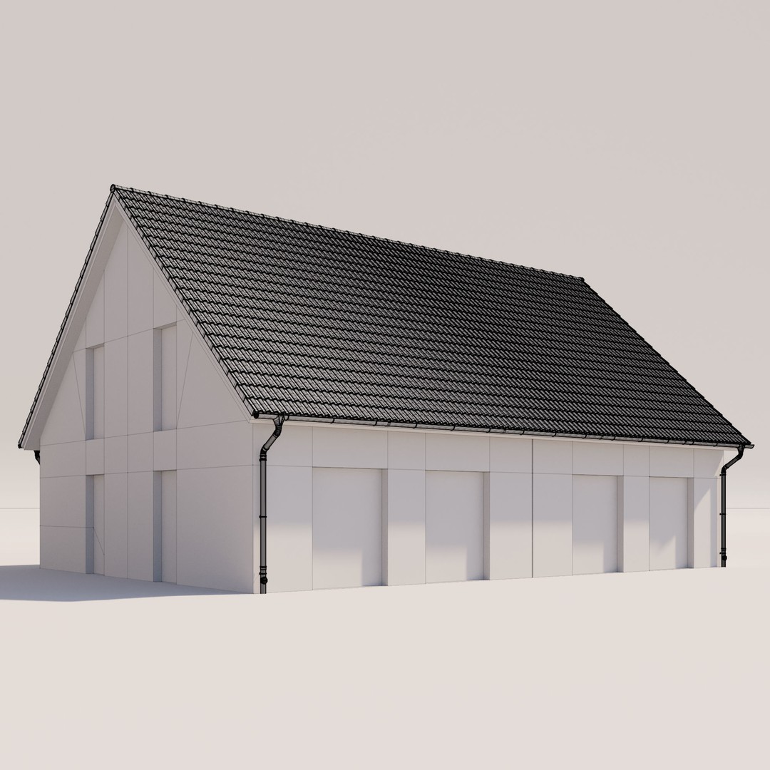 German Gutter System 3D Model – Detailed Architectural Fixture, PBR, FBX - View 23