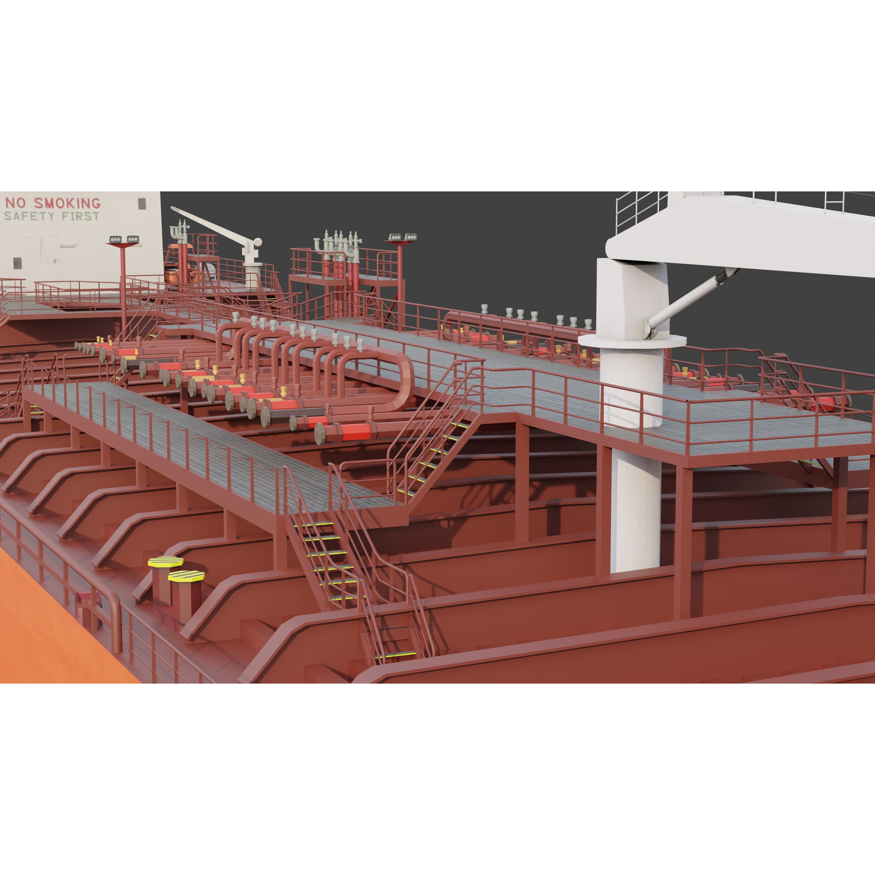 Oil Tanker - Low-Poly Game-Ready 3D Model - View 13