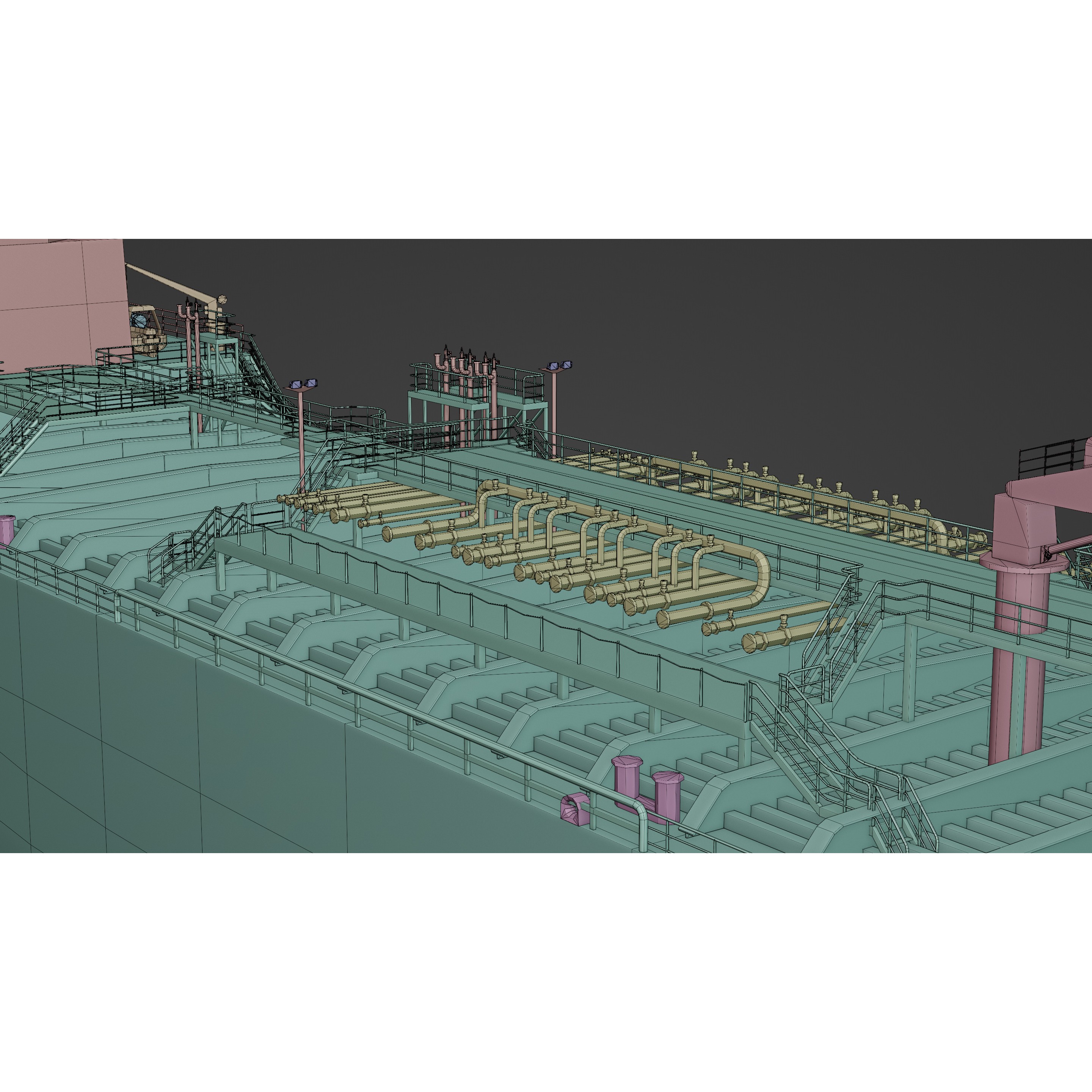 Oil Tanker - Low-Poly Game-Ready 3D Model - View 20