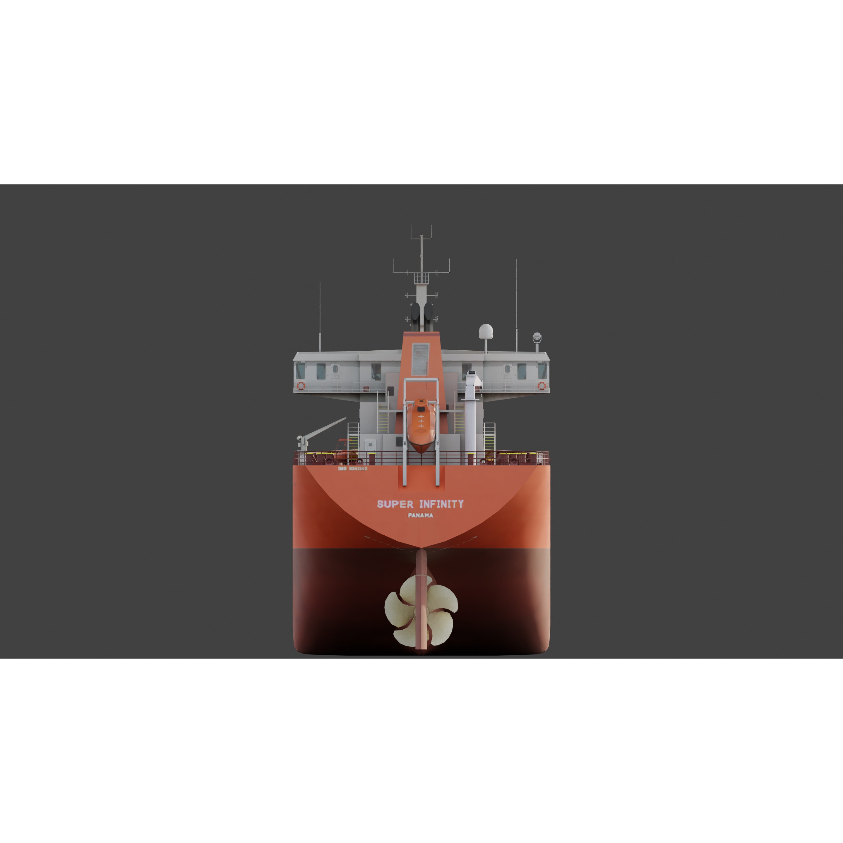 Oil Tanker - Low-Poly Game-Ready 3D Model - View 9