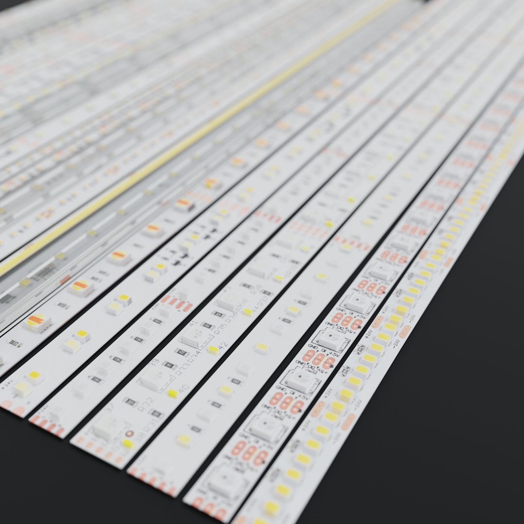 LED Stripe 3D Model – Collection of 25 Game-Ready Assets, FBX, OBJ - View 4