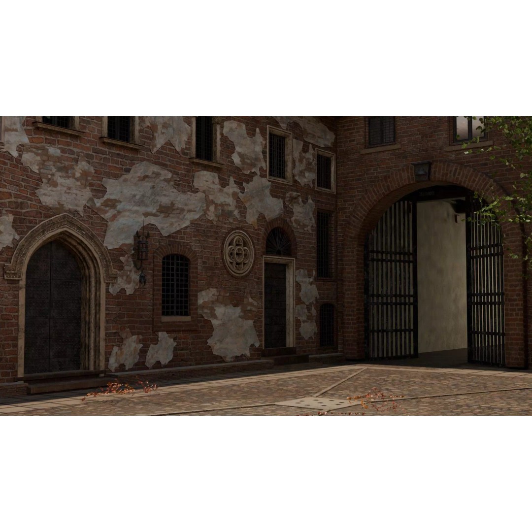 Juliet's House 3D Model – Low Poly Architectural Asset, FBX, OBJ - View 10