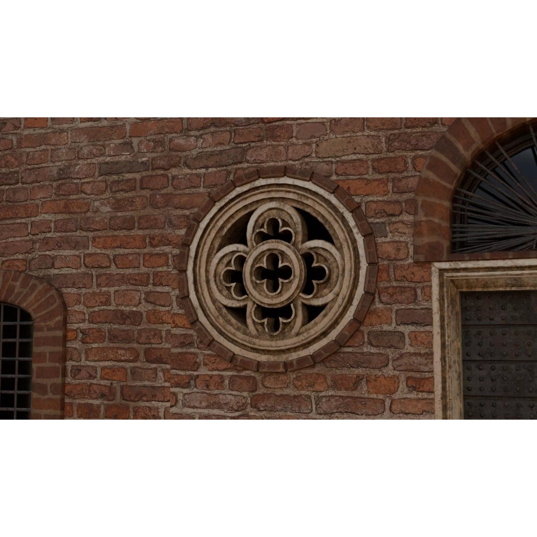 Juliet's House 3D Model – Low Poly Architectural Asset, FBX, OBJ - View 12
