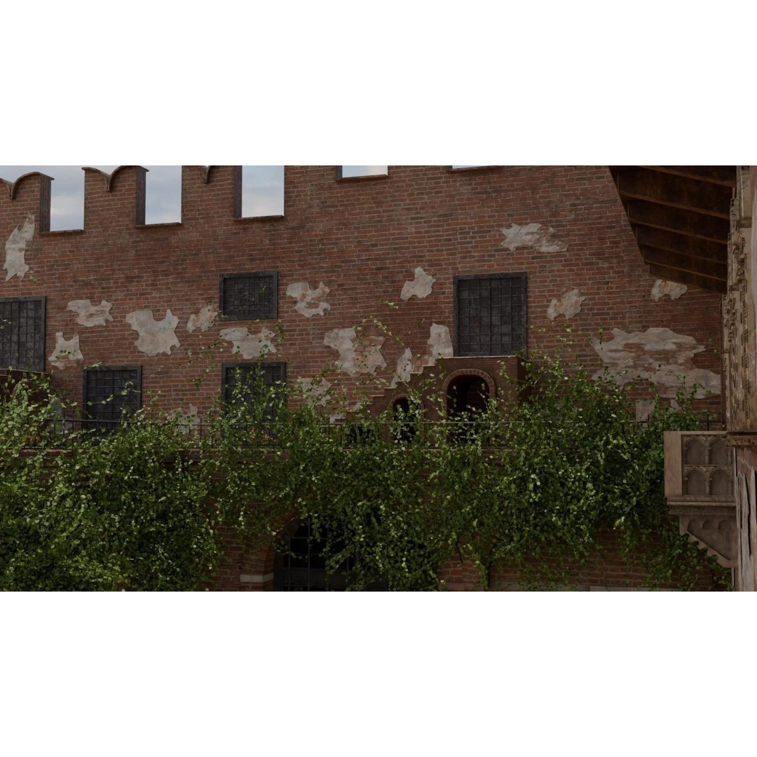 Juliet's House 3D Model – Low Poly Architectural Asset, FBX, OBJ - View 17