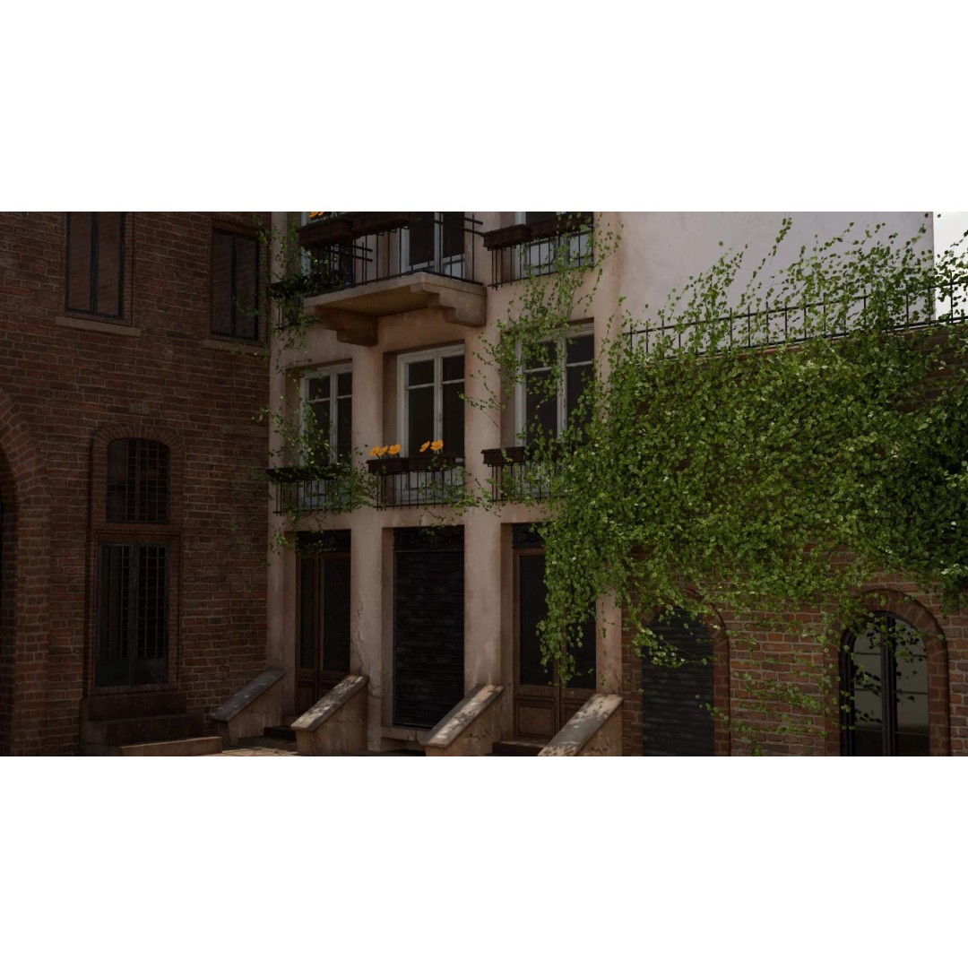 Juliet's House 3D Model – Low Poly Architectural Asset, FBX, OBJ - View 24