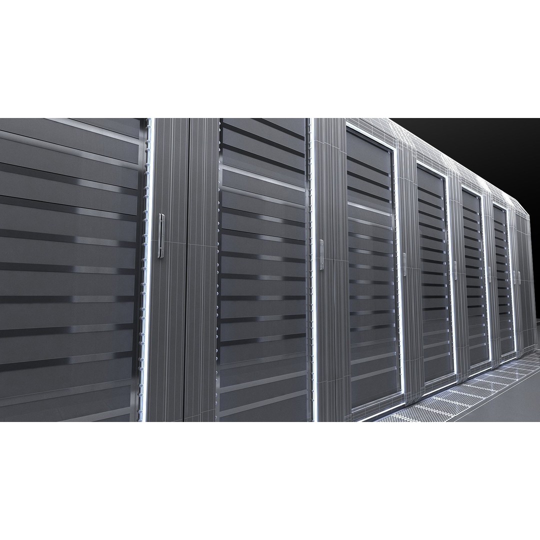 Data Center Server 3D Model – High-Tech Architectural Asset, FBX - View 14