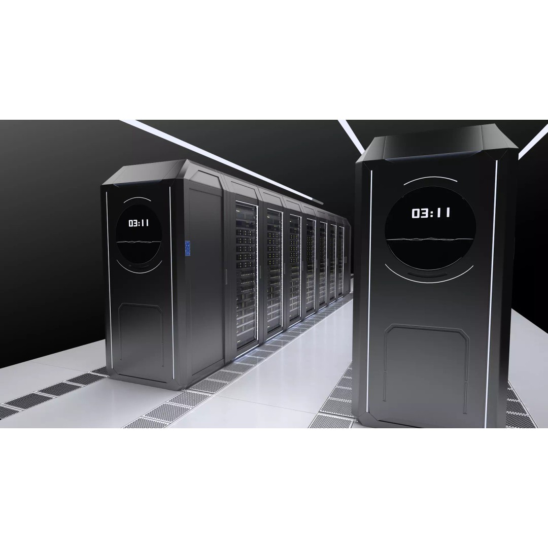 Data Center Server 3D Model – High-Tech Architectural Asset, FBX - View 2