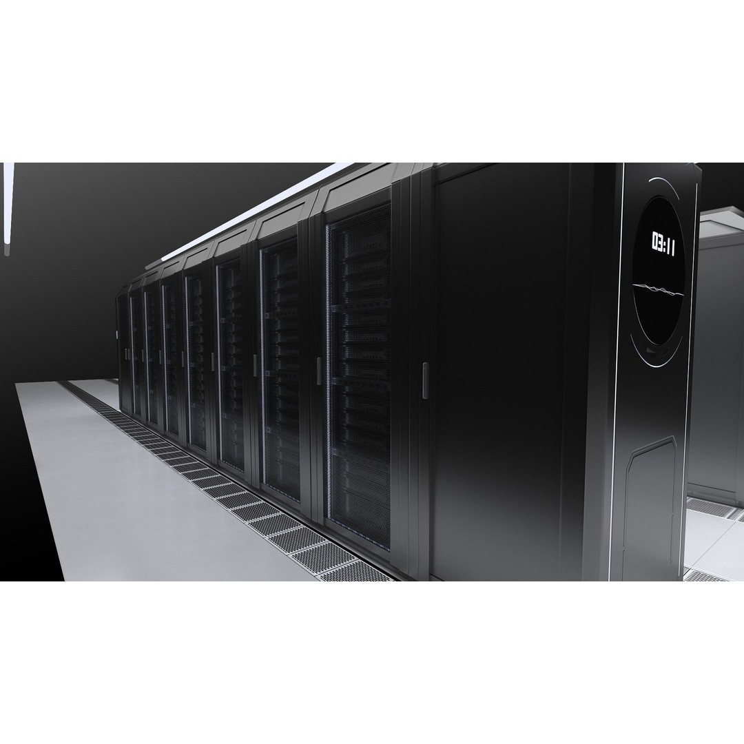 Data Center Server 3D Model – High-Tech Architectural Asset, FBX - View 4