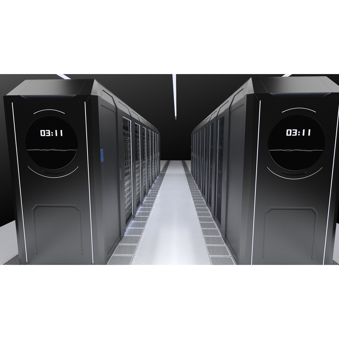 Data Center Server 3D Model – High-Tech Architectural Asset, FBX - View 5