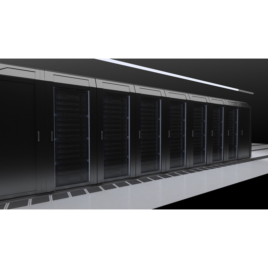 Data Center Server 3D Model – High-Tech Architectural Asset, FBX - View 6