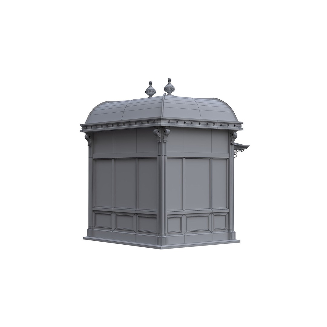 NYC City Hall Subway Station 3D Model – Low Poly PBR Asset, FBX/OBJ - View 10