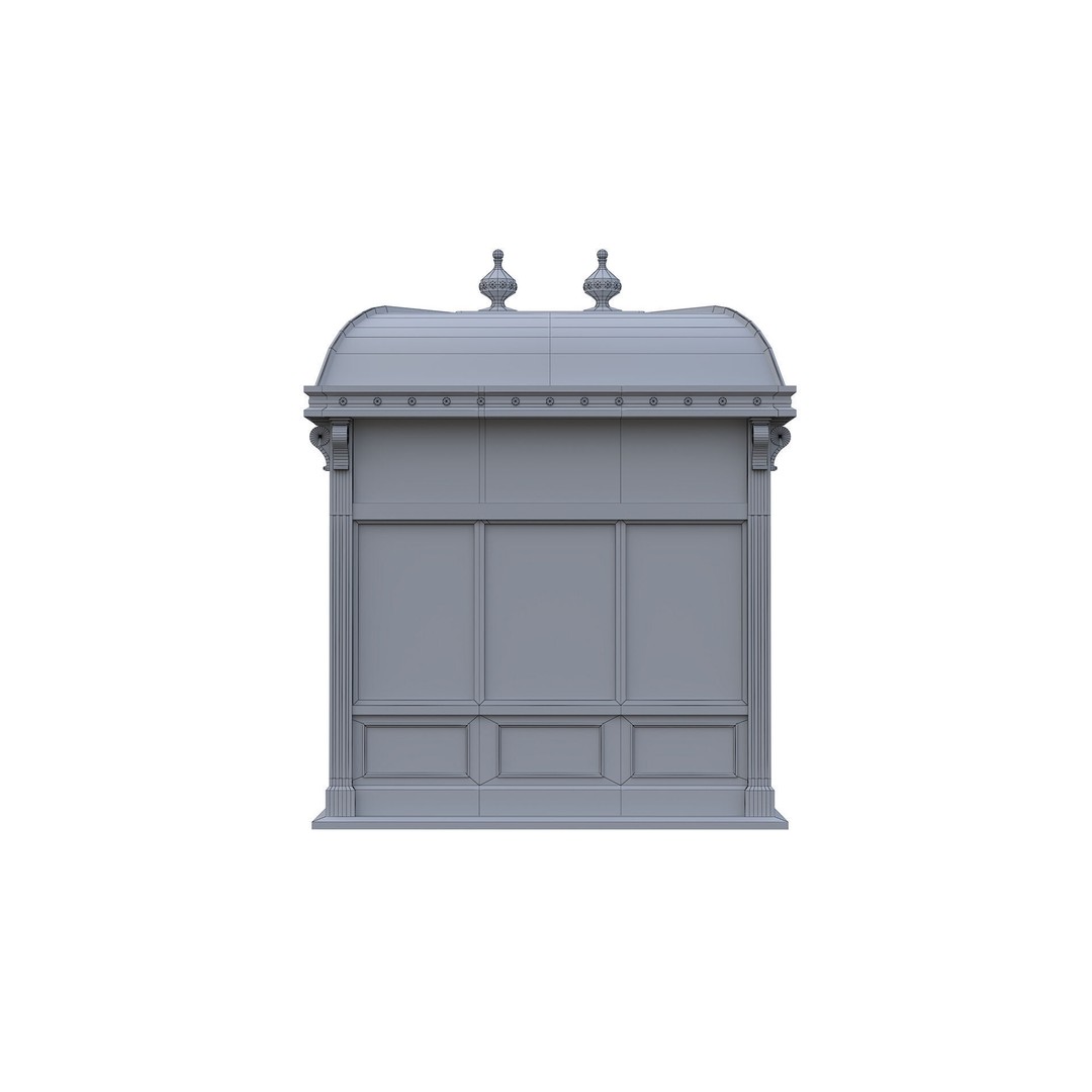 NYC City Hall Subway Station 3D Model – Low Poly PBR Asset, FBX/OBJ - View 11