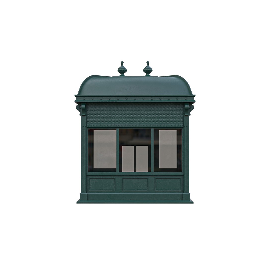 NYC City Hall Subway Station 3D Model – Low Poly PBR Asset, FBX/OBJ - View 5