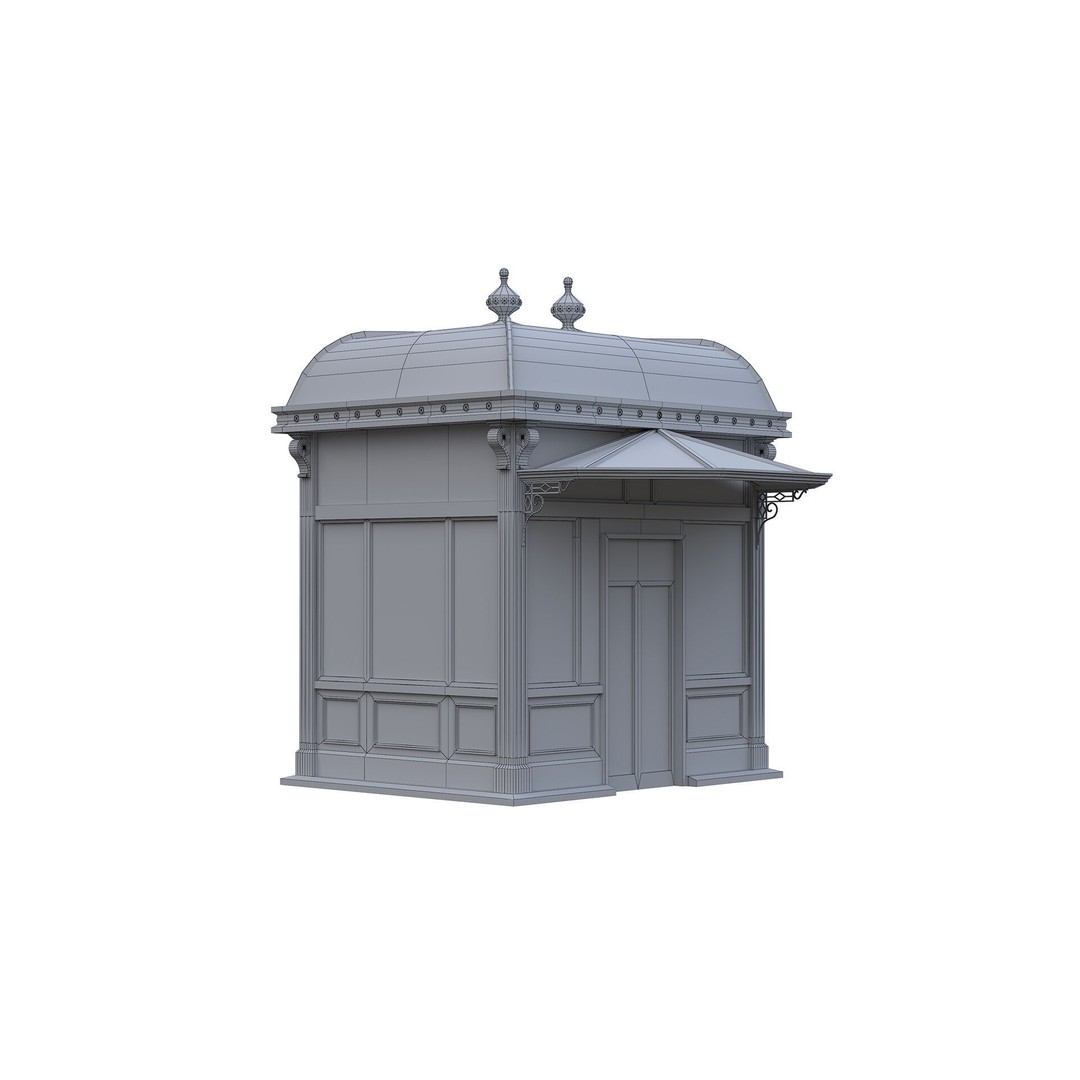 NYC City Hall Subway Station 3D Model – Low Poly PBR Asset, FBX/OBJ - View 8