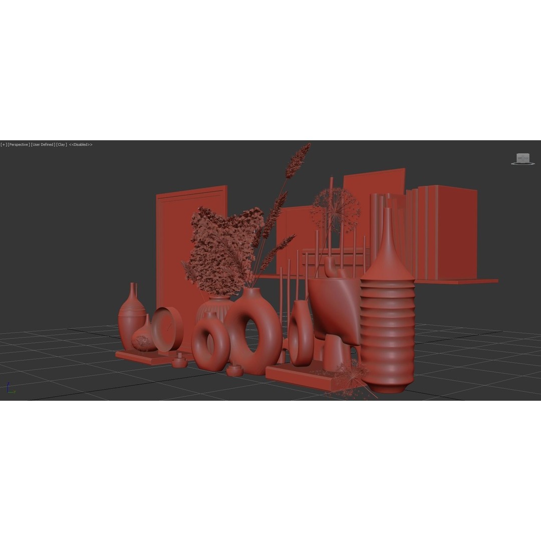 Decor Set 053 3D Model – High Quality Luxury Home Decoration, OBJ - View 12