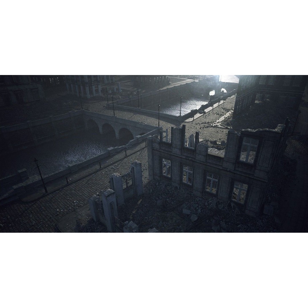 War Ruins 3D Model – Low Poly Architectural Asset, FBX, PBR - View 3