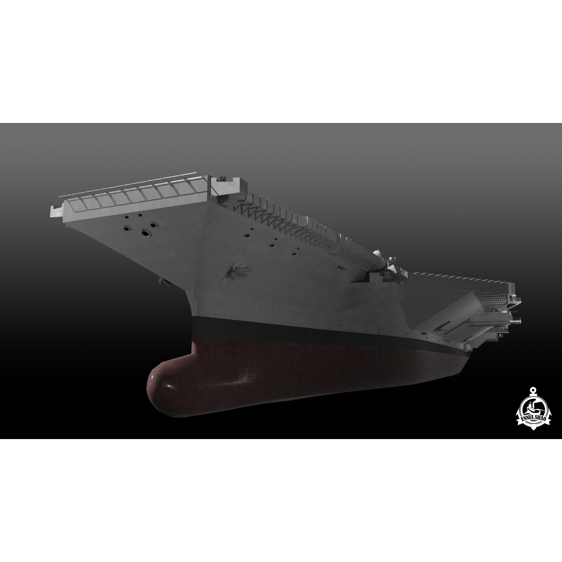 USS Gerald R Ford CVN-78 - Game-Ready 3D Model - View 17