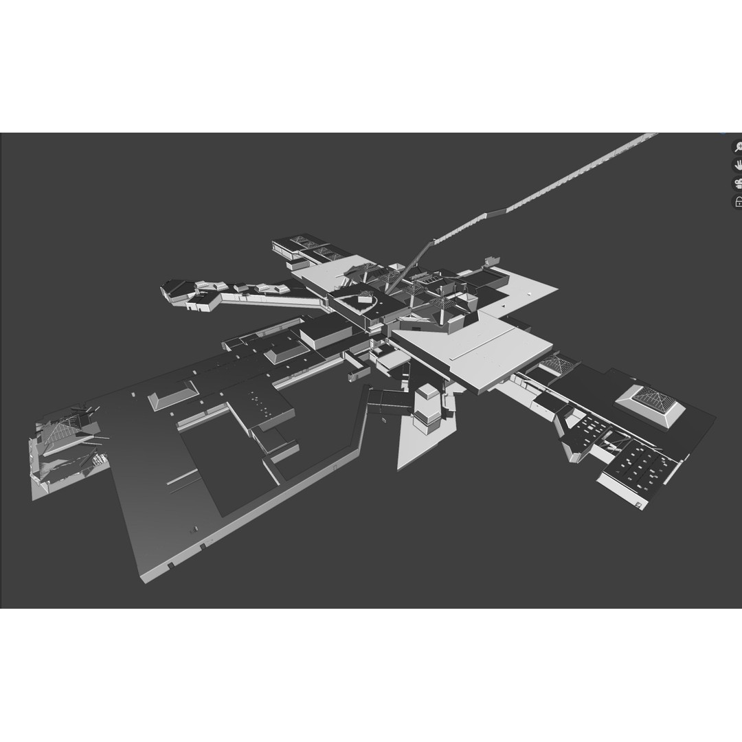 Valley View Mall 3D Model – Detailed Blender Conversion of Dallas Landmark