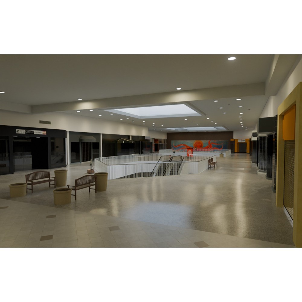 Valley View Mall 3D Model – Detailed Blender Conversion of Dallas Landmark - View 14