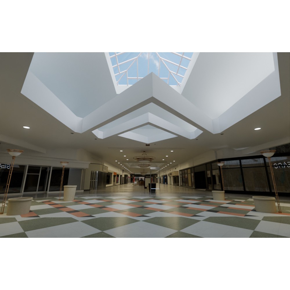 Valley View Mall 3D Model – Detailed Blender Conversion of Dallas Landmark - View 18