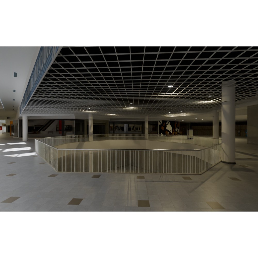 Valley View Mall 3D Model – Detailed Blender Conversion of Dallas Landmark - View 19