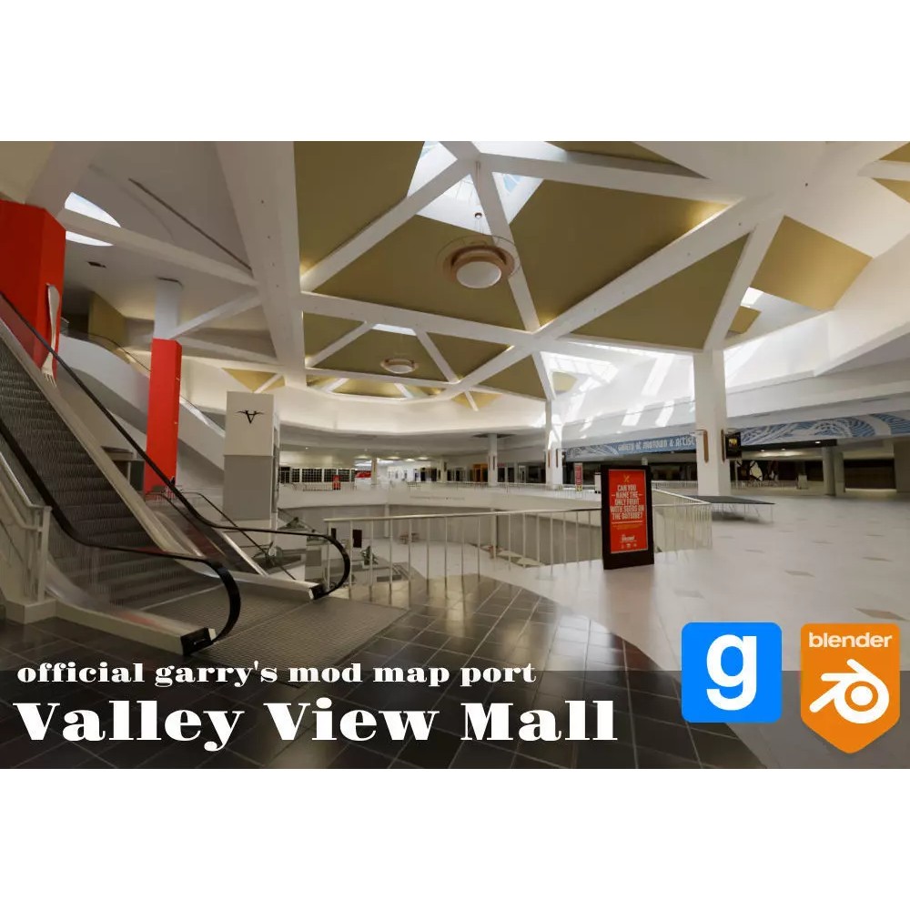 Valley View Mall 3D Model – Detailed Blender Conversion of Dallas Landmark - View 2