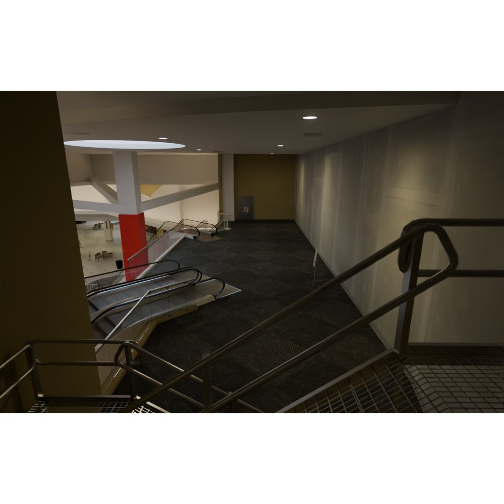 Valley View Mall 3D Model – Detailed Blender Conversion of Dallas Landmark - View 21