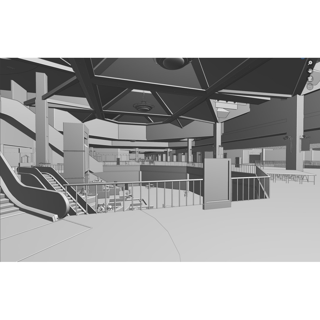 Valley View Mall 3D Model – Detailed Blender Conversion of Dallas Landmark - View 24