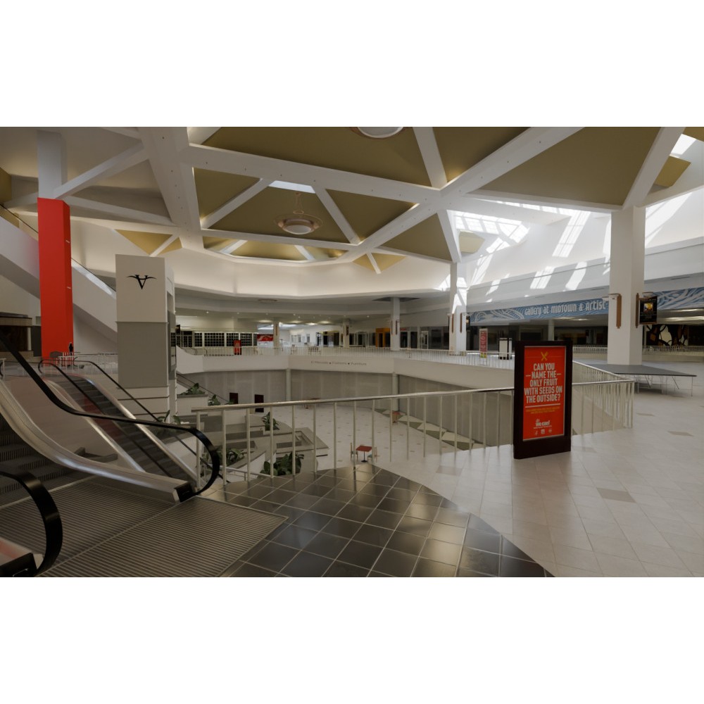 Valley View Mall 3D Model – Detailed Blender Conversion of Dallas Landmark - View 3