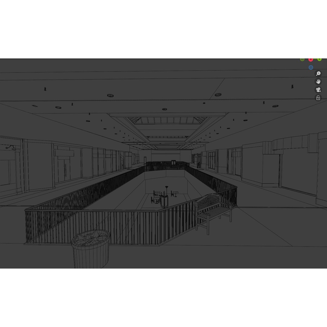 Valley View Mall 3D Model – Detailed Blender Conversion of Dallas Landmark - View 39