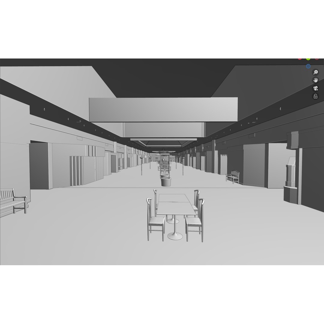 Valley View Mall 3D Model – Detailed Blender Conversion of Dallas Landmark - View 43