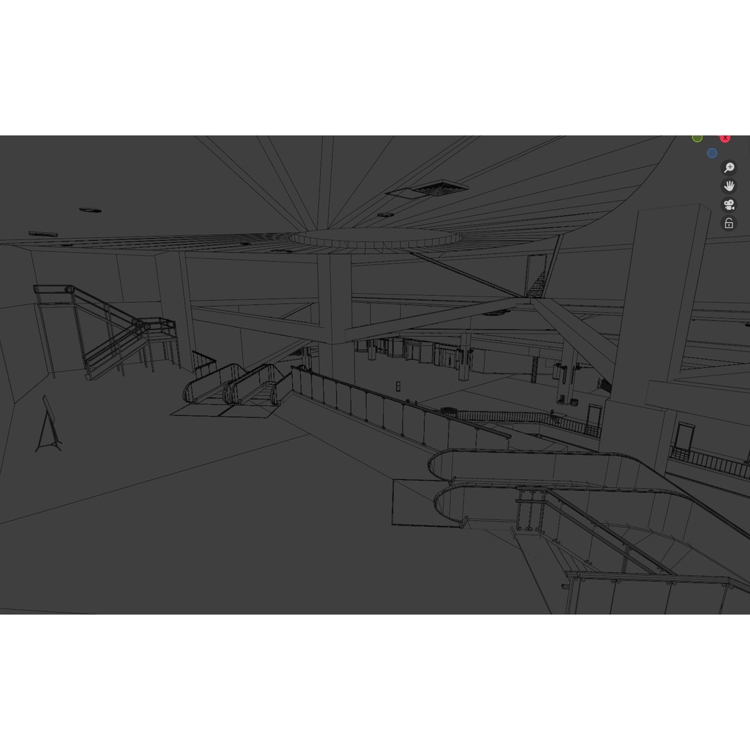 Valley View Mall 3D Model – Detailed Blender Conversion of Dallas Landmark - View 45