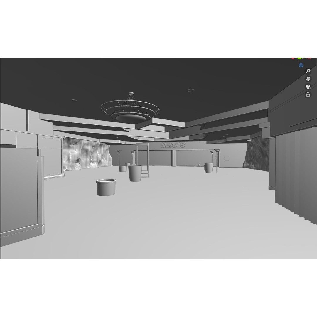 Valley View Mall 3D Model – Detailed Blender Conversion of Dallas Landmark - View 48