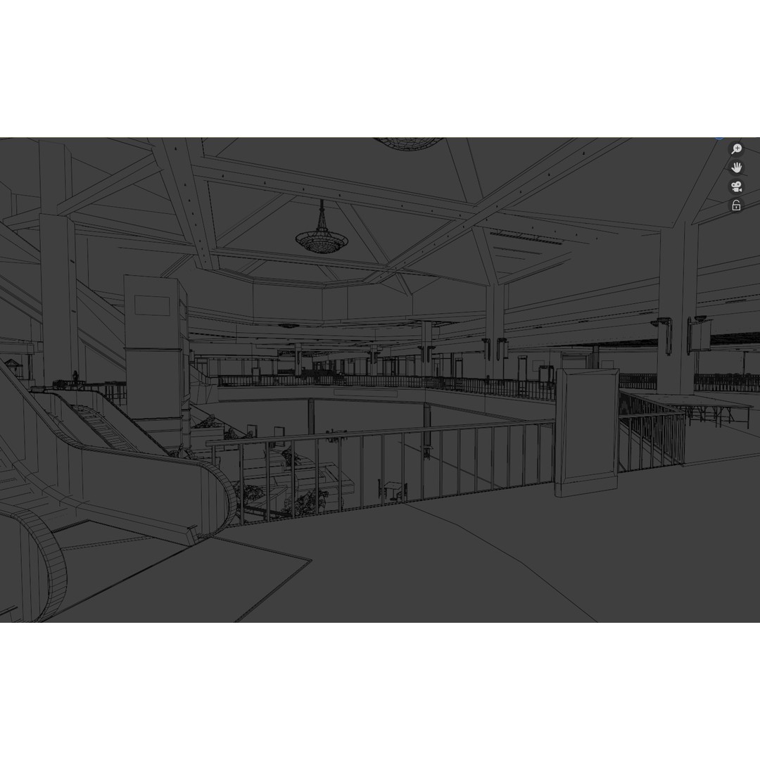 Valley View Mall 3D Model – Detailed Blender Conversion of Dallas Landmark - View 5