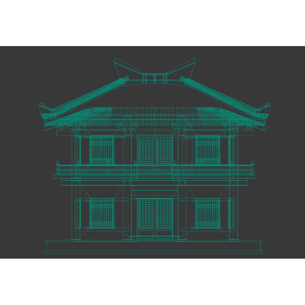 Ancient Chinese Architecture 3D Model – Traditional Building Structures, FBX & OBJ - View 13