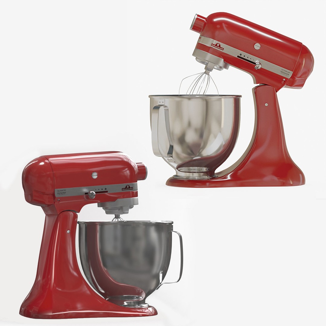 KitchenAid Appliances Bundle 3D Model – High Poly Textured Kitchenware - View 17