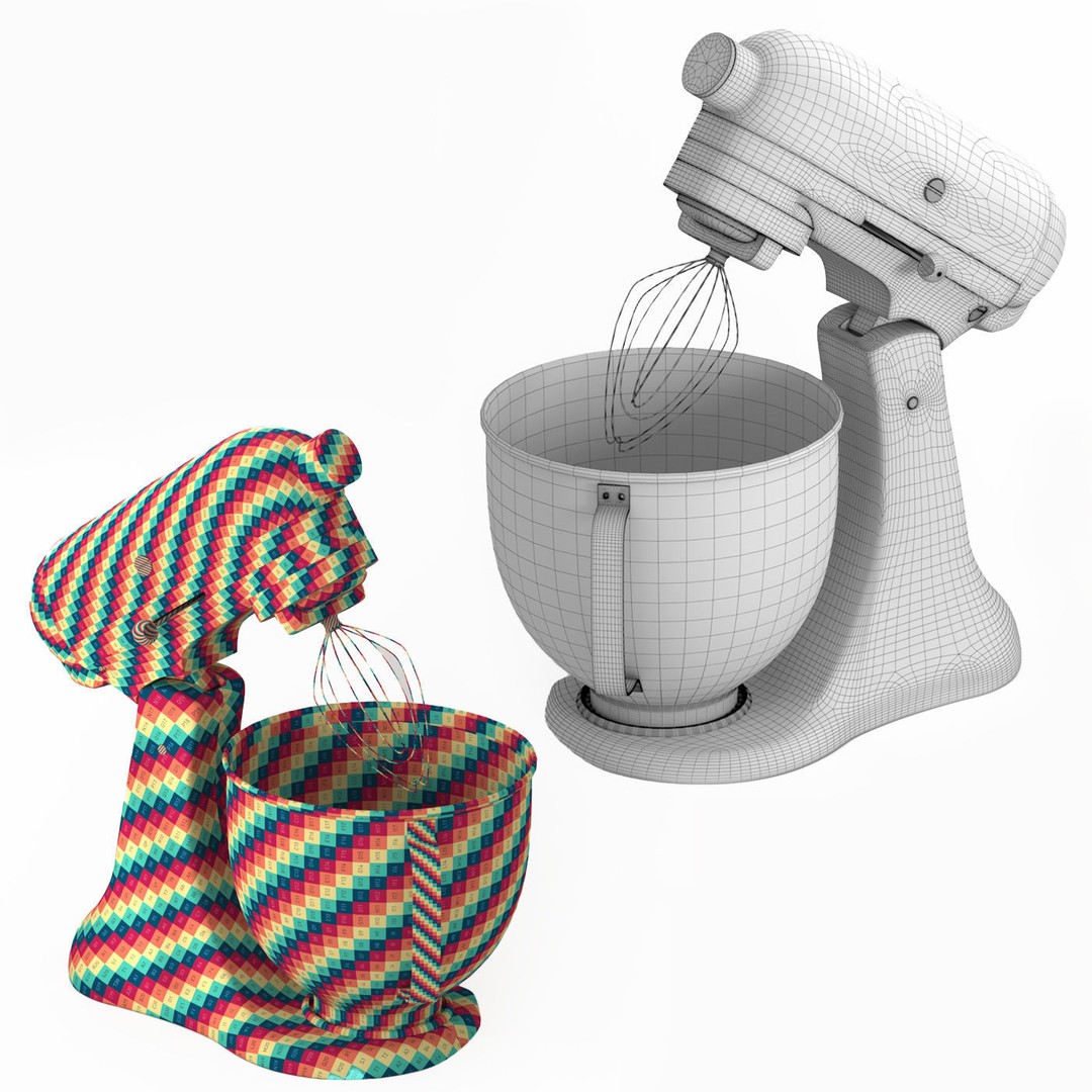 KitchenAid Appliances Bundle 3D Model – High Poly Textured Kitchenware - View 19
