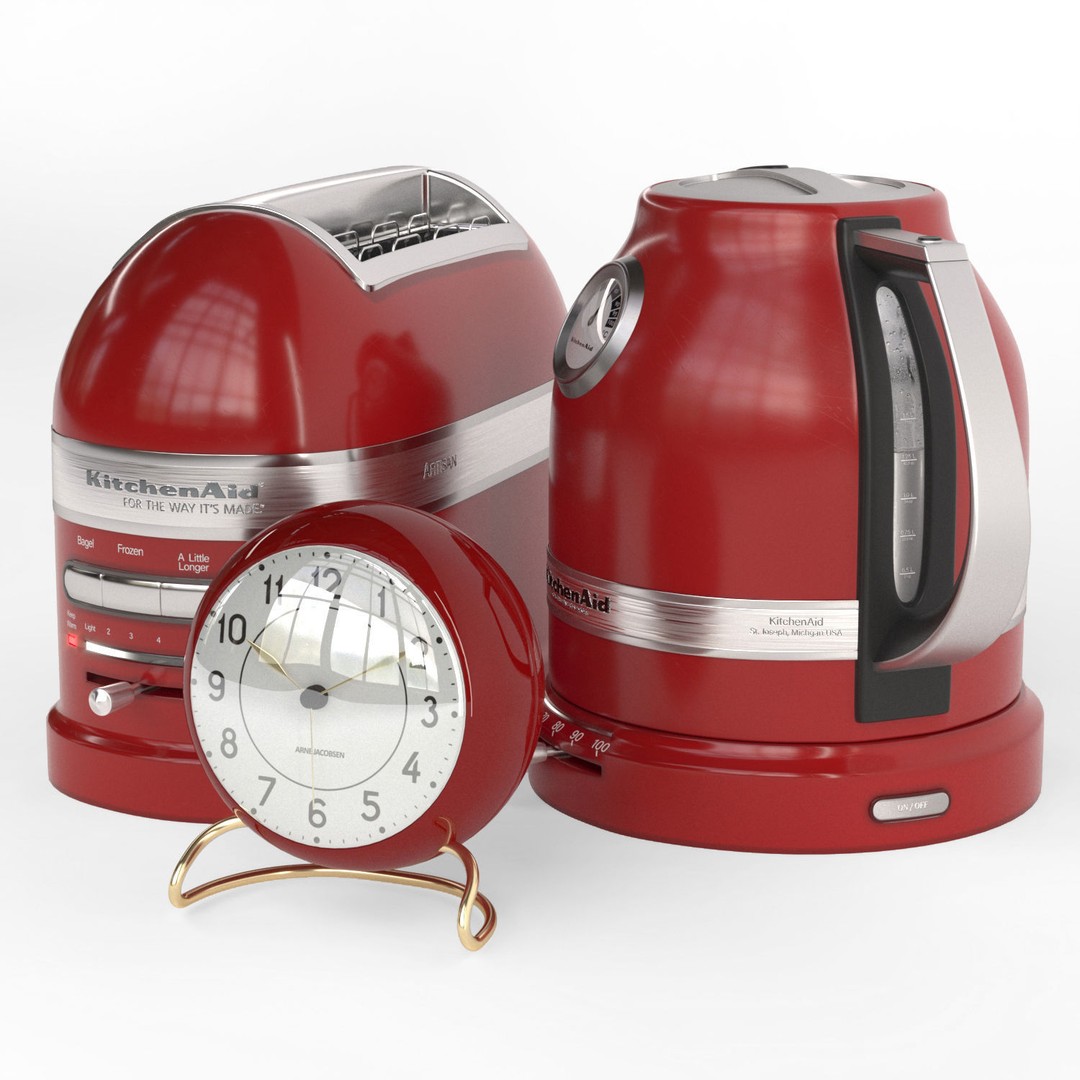 KitchenAid Appliances Bundle 3D Model – High Poly Textured Kitchenware - View 7