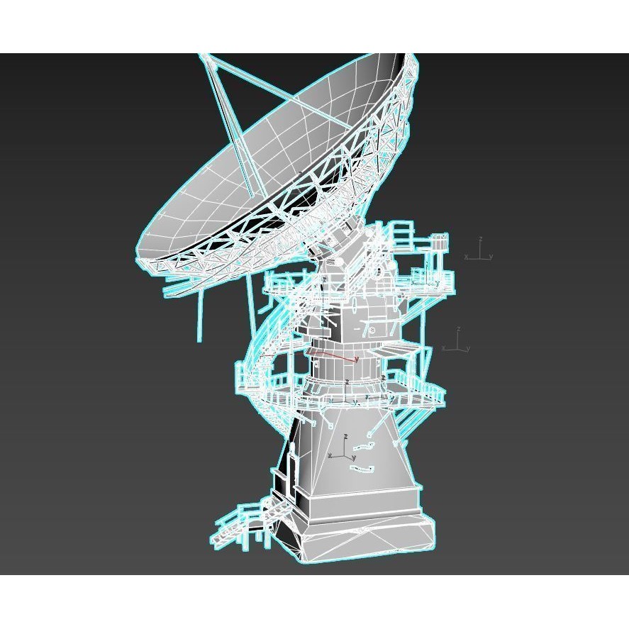 Abandoned Radar Station 3D Model – Realistic PBR Asset, FBX