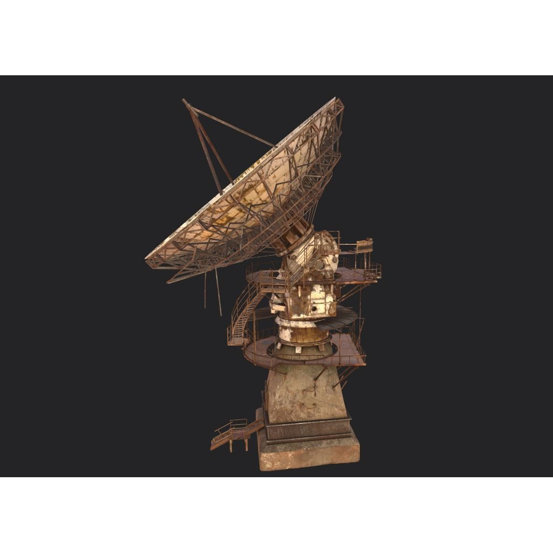Abandoned Radar Station 3D Model – Realistic PBR Asset, FBX - View 10