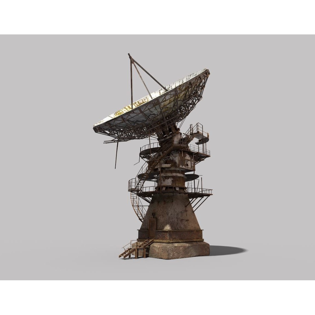 Abandoned Radar Station 3D Model – Realistic PBR Asset, FBX - View 11