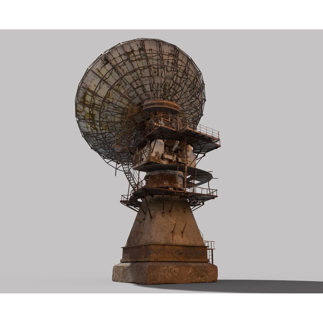 Abandoned Radar Station 3D Model – Realistic PBR Asset, FBX - View 12