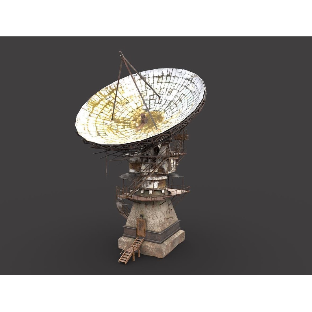 Abandoned Radar Station 3D Model – Realistic PBR Asset, FBX - View 13