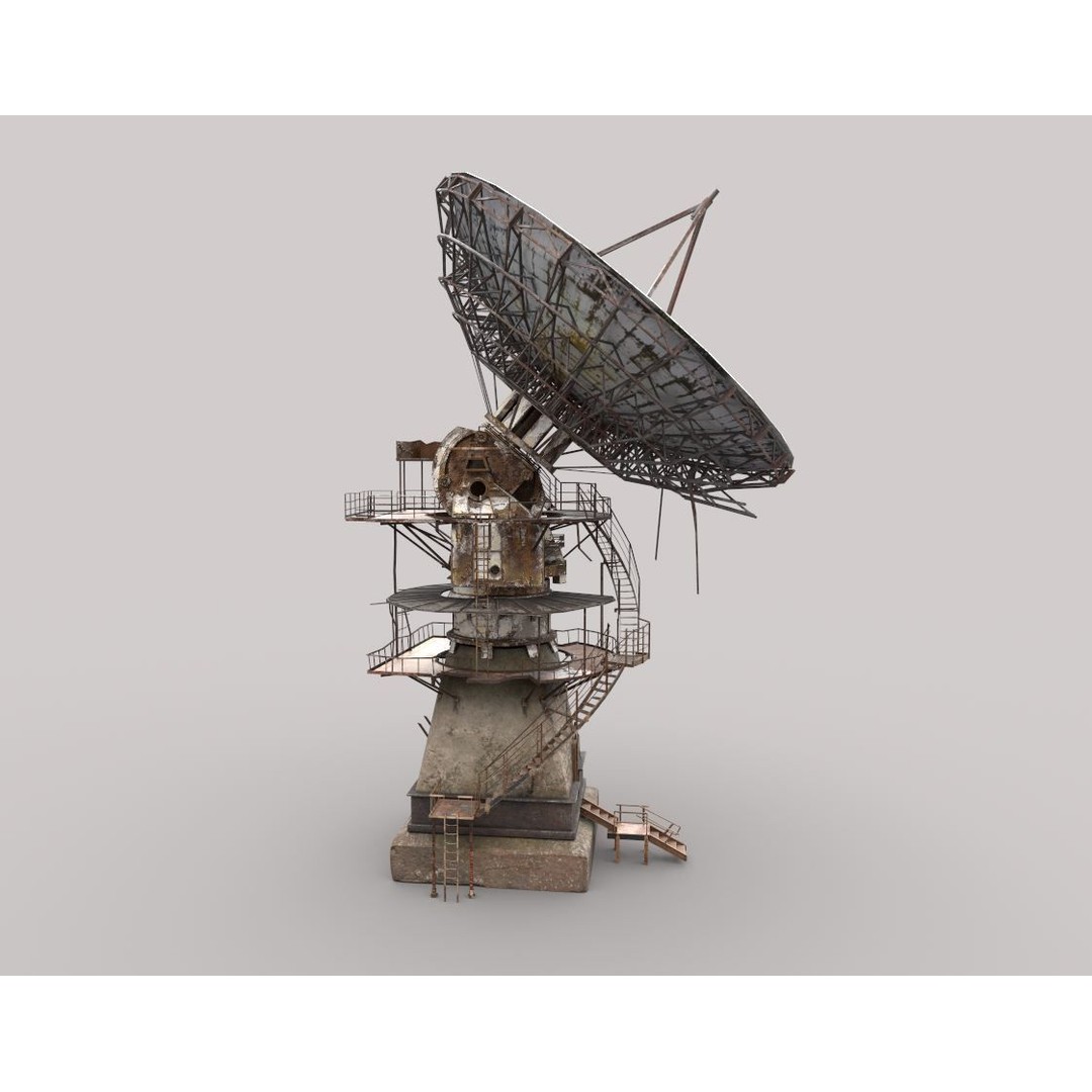 Abandoned Radar Station 3D Model – Realistic PBR Asset, FBX - View 14