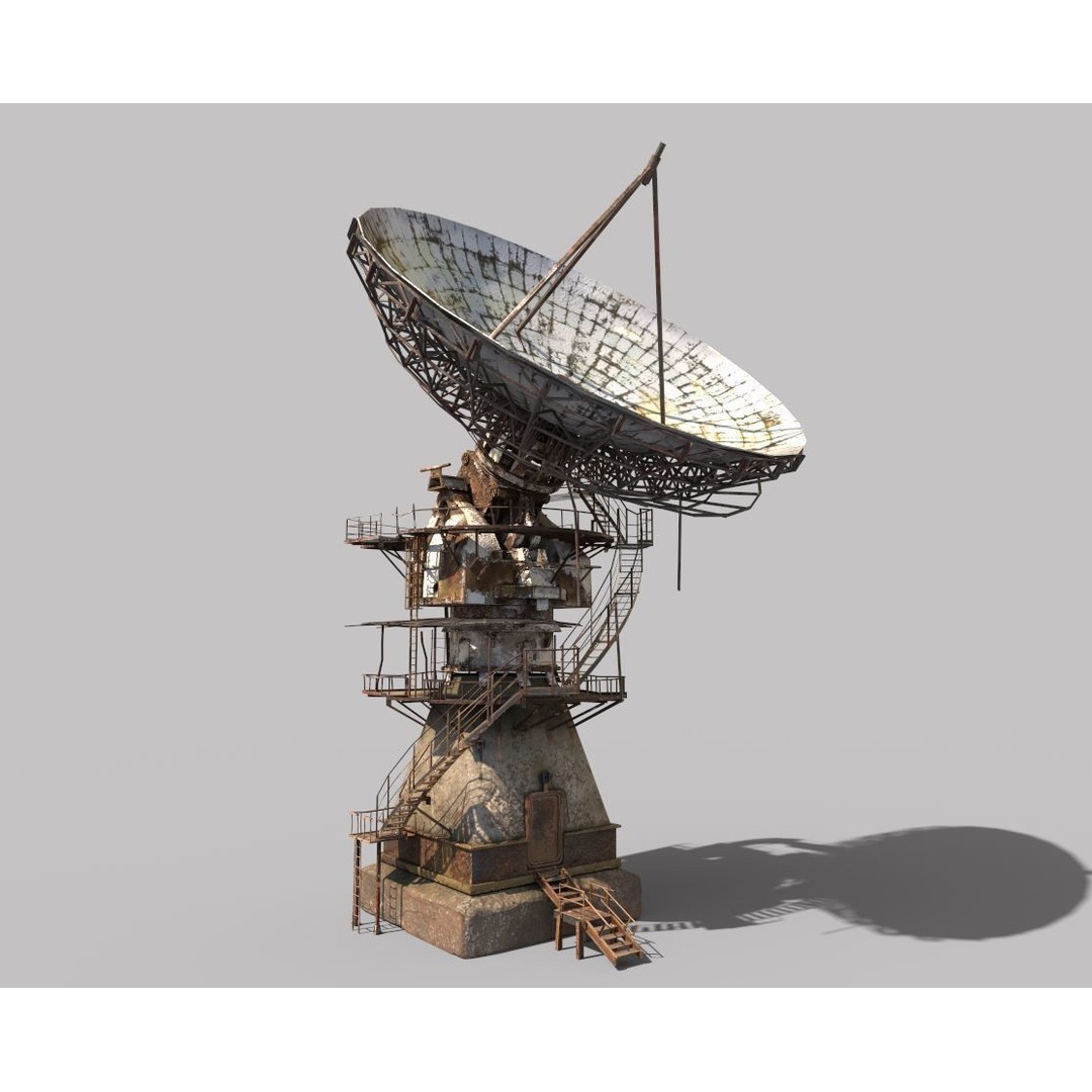 Abandoned Radar Station 3D Model – Realistic PBR Asset, FBX - View 5