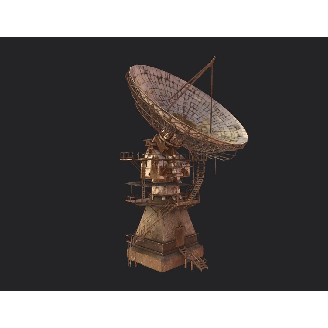 Abandoned Radar Station 3D Model – Realistic PBR Asset, FBX - View 7