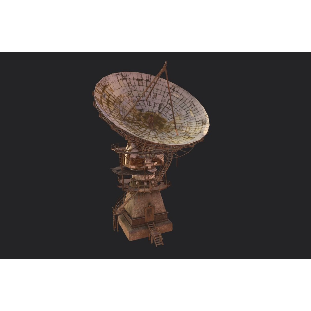 Abandoned Radar Station 3D Model – Realistic PBR Asset, FBX - View 8