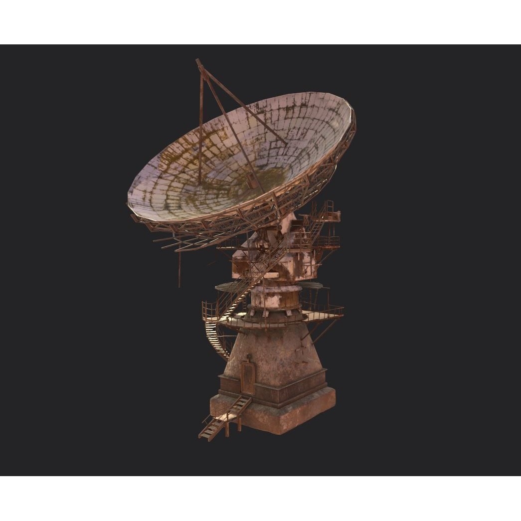 Abandoned Radar Station 3D Model – Realistic PBR Asset, FBX - View 9
