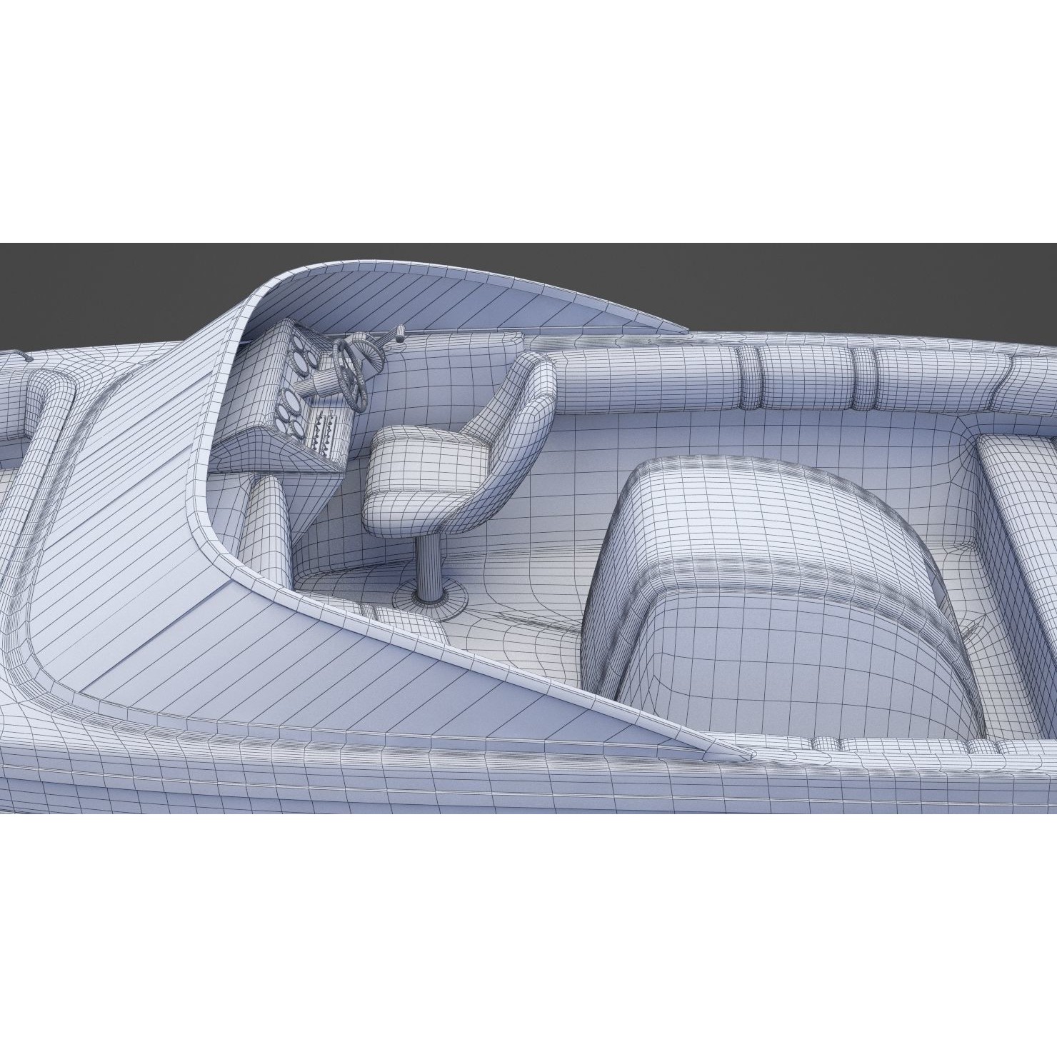 Motor Boat 06 - Game-Ready 3D Model