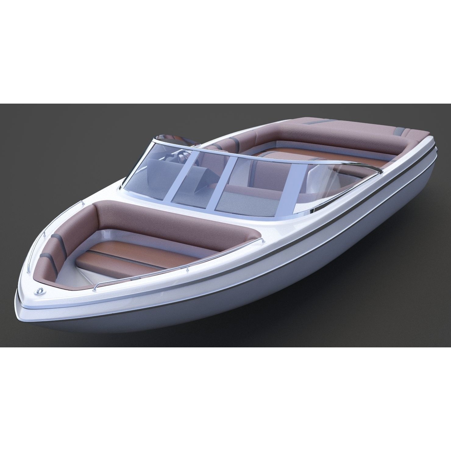 Motor Boat 06 - Game-Ready 3D Model - View 12